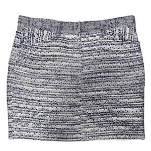 Maje Tweed Mini Skirt Blue White Textured Womens Size 36